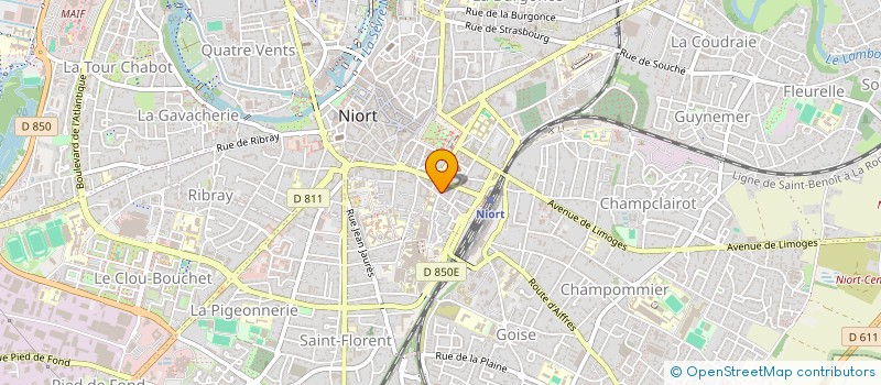localisation de l'entreprise MADAME CATHY BOUARD à NIORT