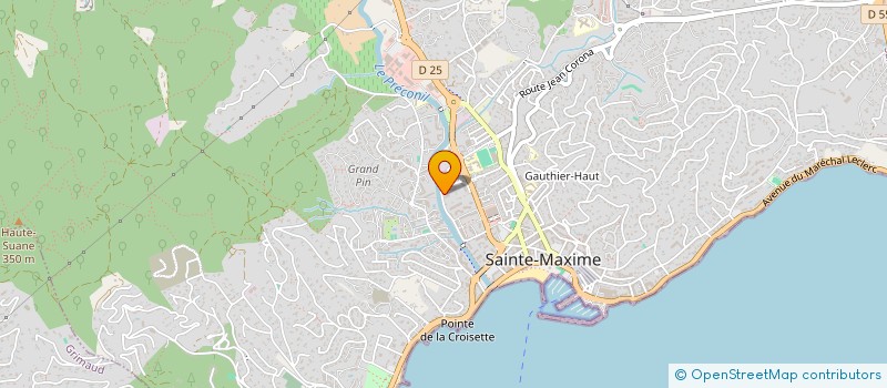 localisation de l'entreprise MADAME CATHY BOUR à SAINTE-MAXIME