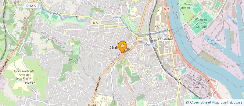 localisation de l'entreprise MADAME CATHY BOUTIN  OULLINS-PIERRE-BENITE