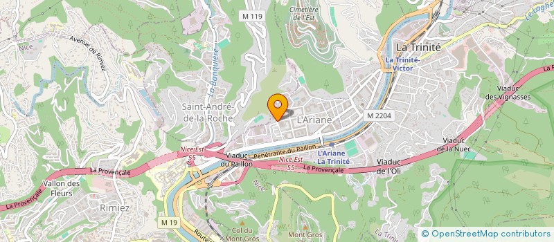 localisation de l'entreprise MADAME CATHY BUCHE  NICE