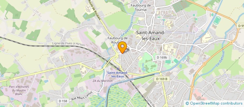 localisation de l'entreprise MADAME CATHY CLEMENT  SAINT-AMAND-LES-EAUX