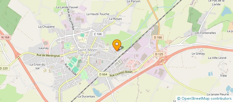 localisation de l'entreprise MADAME CATHY CLEMENT à SAINT-MEEN-LE-GRAND