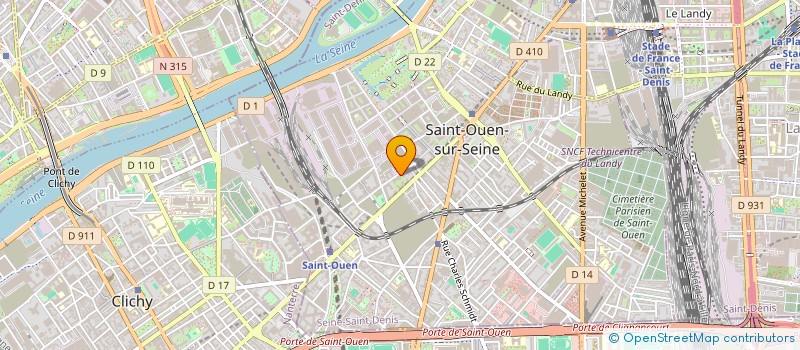localisation de l'entreprise MADAME CATHY CZARIK à SAINT-OUEN-SUR-SEINE
