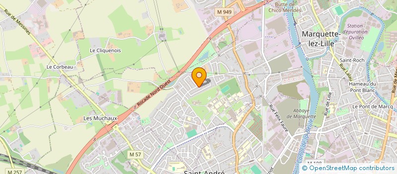 localisation de l'entreprise MADAME CATHY DE BACKKER  MARQUETTE-LEZ-LILLE