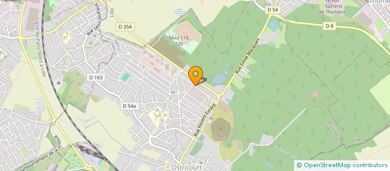 localisation de l'entreprise MADAME CATHY DEHAULT  OSTRICOURT