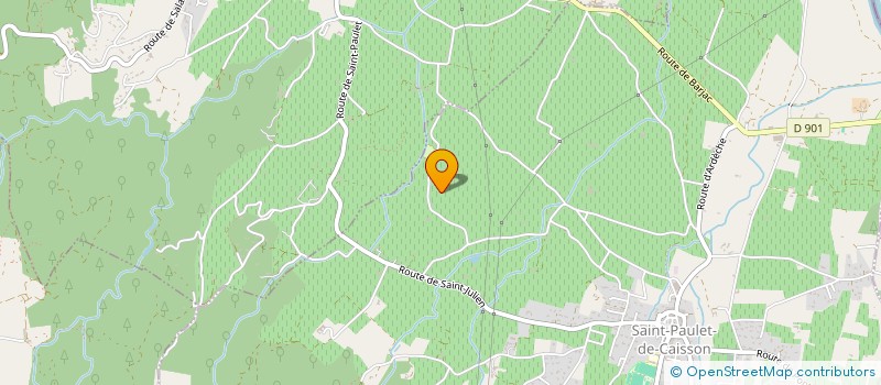 localisation de l'entreprise MADAME CATHY DELERME  SAINT-PAULET-DE-CAISSON