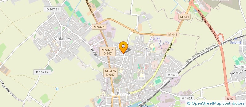 localisation de l'entreprise MADAME CATHY DESMULIE  LA BASSEE