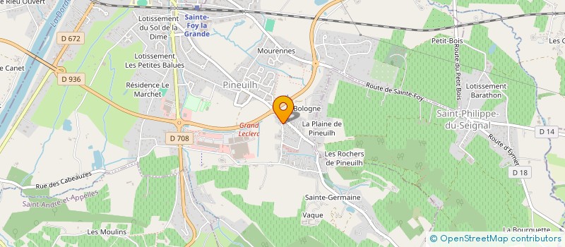 localisation de l'entreprise MADAME CATHY DOMINIQUE  SAINTE-FOY-LA-GRANDE