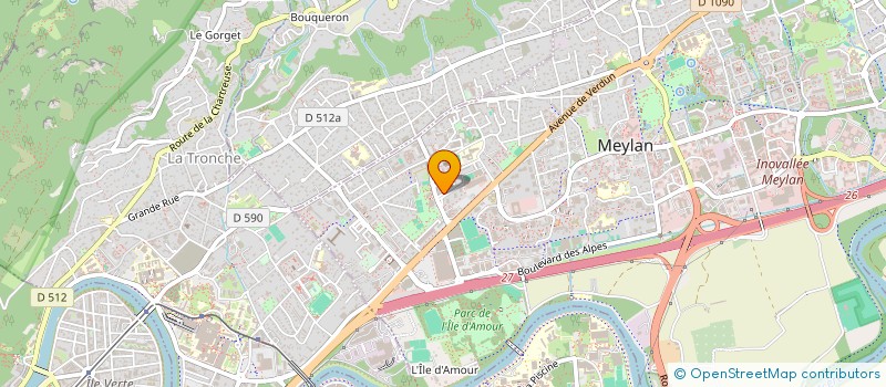 localisation de l'entreprise MADAME CATHY DOUCET  MEYLAN