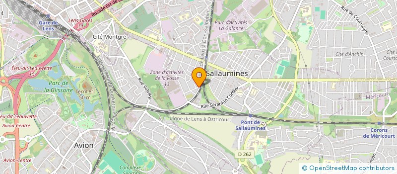 localisation de l'entreprise MADAME CATHY FABRIZI  SALLAUMINES