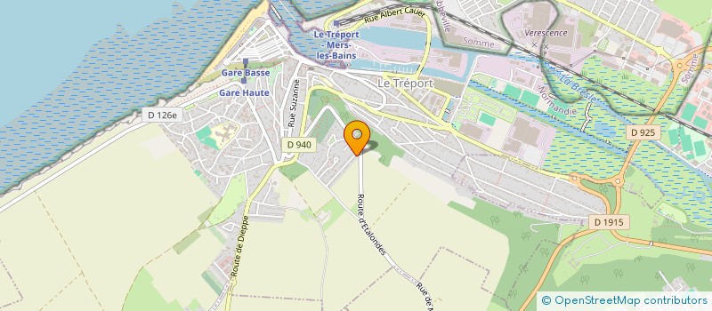 localisation de l'entreprise MADAME CATHY FABRY  LE TREPORT