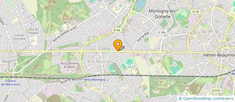 localisation de l'entreprise MADAME CATHY FALIVA à BILLY-MONTIGNY