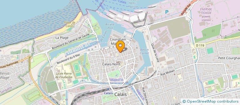 localisation de l'entreprise MADAME CATHY FLAHAUT  CALAIS