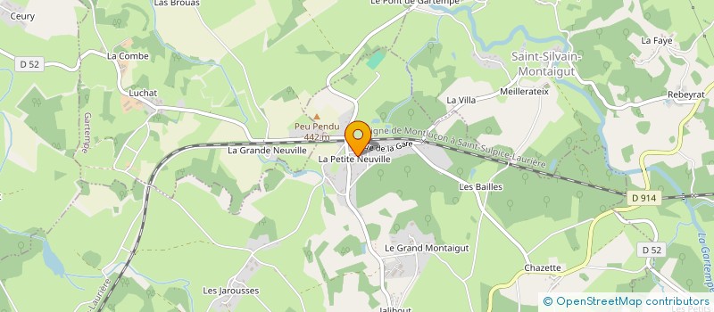 localisation de l'entreprise MADAME CATHY FRADET à MONTAIGUT-LE-BLANC