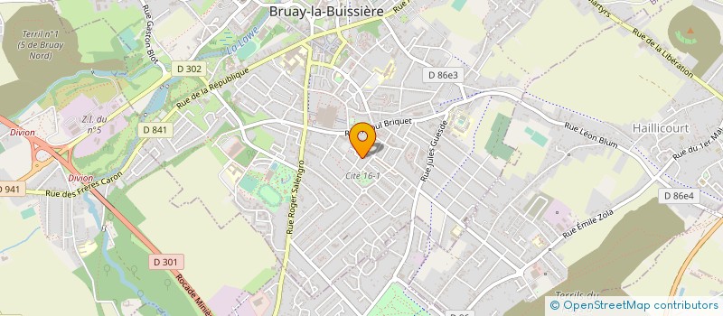 localisation de l'entreprise MADAME CATHY FRAMMERY à BRUAY-LA-BUISSIERE