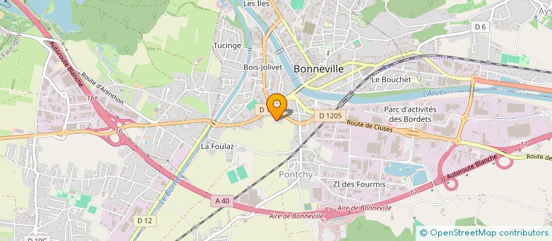 localisation de l'entreprise MADAME CATHY FRANCOISE ROBERT  BONNEVILLE