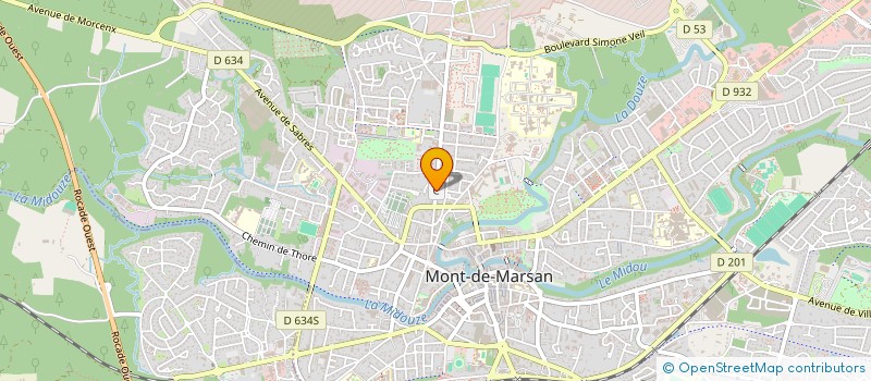 localisation de l'entreprise MADAME CATHY GARBEZ  MONT-DE-MARSAN