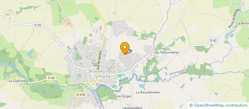 localisation de l'entreprise MADAME CATHY GENDREAU  BEAULIEU-SOUS-LA-ROCHE