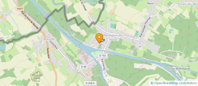 localisation de l'entreprise MADAME CATHY GROUX  MORTAGNE-DU-NORD