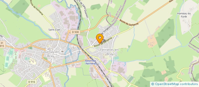 localisation de l'entreprise MADAME CATHY GUERIN  FERRIERES-EN-BRAY