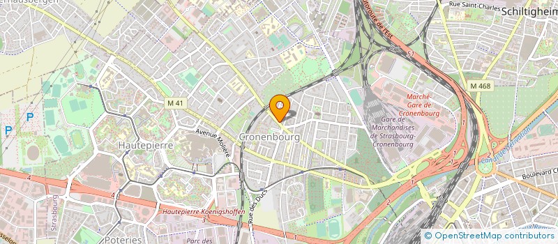 localisation de l'entreprise MADAME CATHY GUTER  STRASBOURG