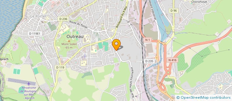 localisation de l'entreprise MADAME CATHY HANQUEZ à OUTREAU