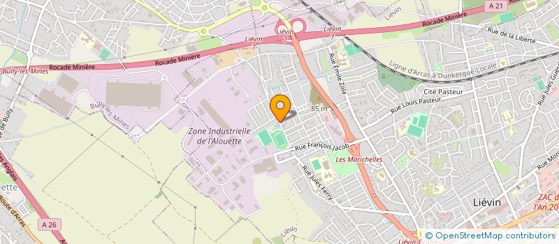 localisation de l'entreprise MADAME CATHY HENNEQUIN  LIEVIN