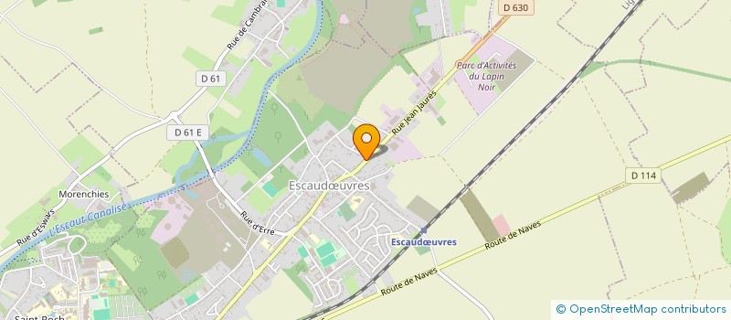 localisation de l'entreprise MADAME CATHY HUTIN  ESCAUDUVRES