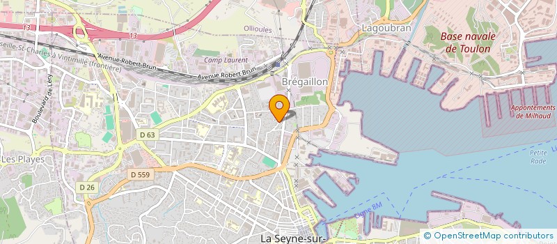 localisation de l'entreprise MADAME CATHY JARRET  LA SEYNE-SUR-MER