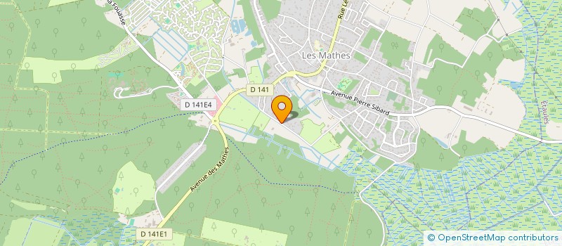 localisation de l'entreprise MADAME CATHY JOUBERT  LES MATHES