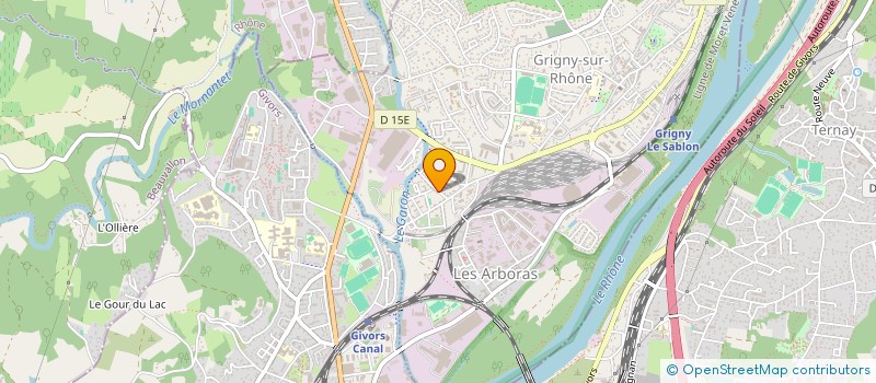 localisation de l'entreprise MADAME CATHY KUZMA  GRIGNY-SUR-RHONE