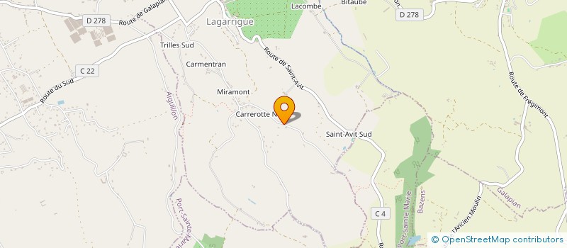 localisation de l'entreprise MADAME CATHY LASSERET  LAGARRIGUE