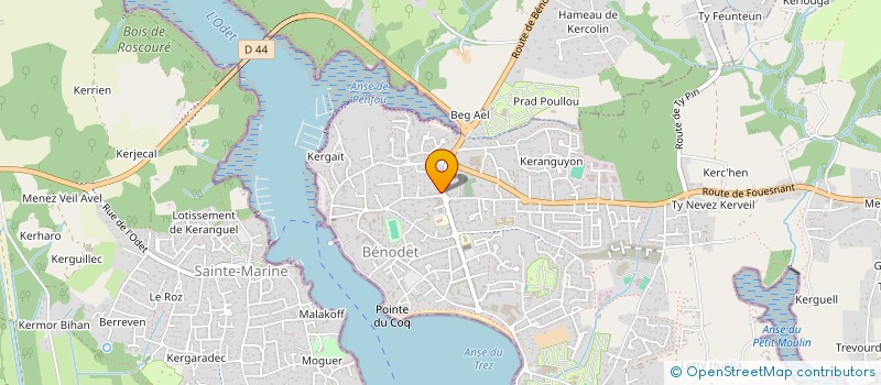 localisation de l'entreprise MADAME CATHY LE BIHAN  BENODET