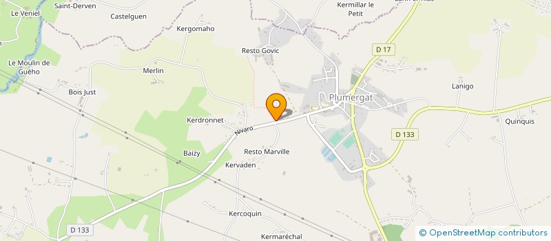 localisation de l'entreprise MADAME CATHY LE BROCH à PLOUGOUMELEN