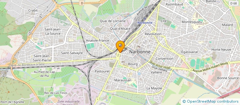 localisation de l'entreprise MADAME CATHY LECHA  NARBONNE