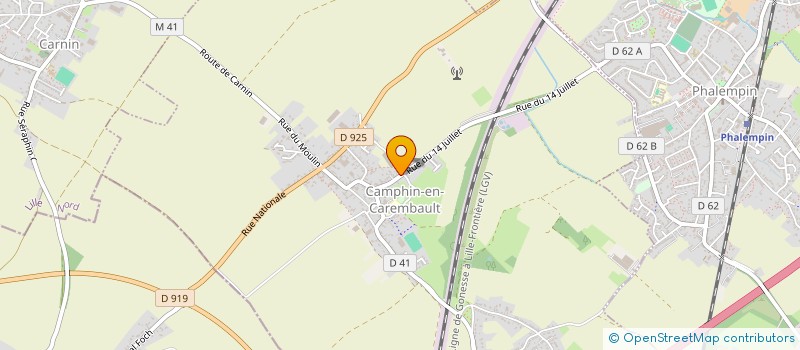 localisation de l'entreprise MADAME CATHY LIAGRE  CAMPHIN-EN-CAREMBAULT