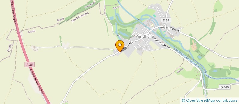 localisation de l'entreprise MADAME CATHY LOMBARD  VENDHUILE