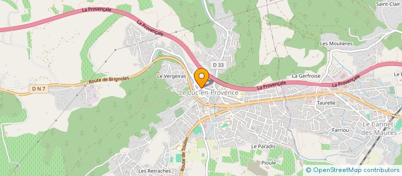 localisation de l'entreprise MADAME CATHY LURCON  LE LUC