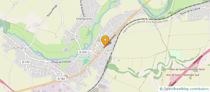 localisation de l'entreprise MADAME CATHY MEIRA  LA CRECHE