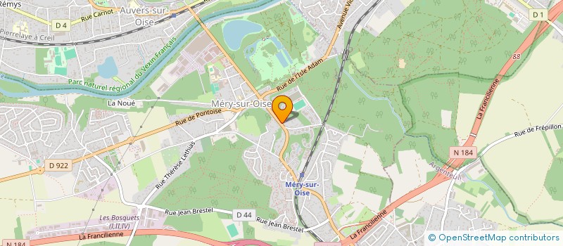 localisation de l'entreprise MADAME CATHY MONTAUD  MERY-SUR-OISE