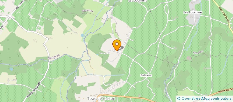 localisation de l'entreprise MADAME CATHY MOUCHARD  TIZAC-DE-CURTON