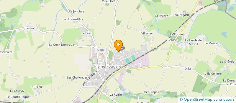 localisation de l'entreprise MADAME CATHY PAPAIL  PLEINE-FOUGERES