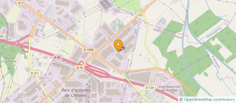 localisation de l'entreprise MADAME CATHY PAPILLON  SAINT-QUENTIN-FALLAVIER