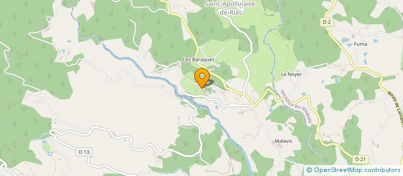 localisation de l'entreprise MADAME CATHY PERRAUD MAIRE  SAINT-JEAN-CHAMBRE