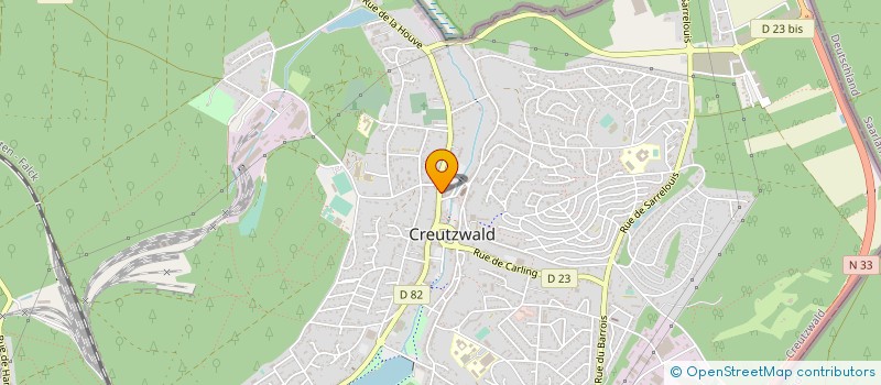 localisation de l'entreprise MADAME CATHY PIERRET à CREUTZWALD