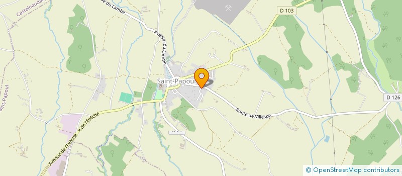 localisation de l'entreprise MADAME CATHY RICHARD  SAINT-PAPOUL