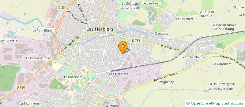 localisation de l'entreprise MADAME CATHY RIVOLET  LES HERBIERS