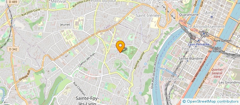 localisation de l'entreprise MADAME CATHY RODRIGUEZ  SAINTE-FOY-LES-LYON