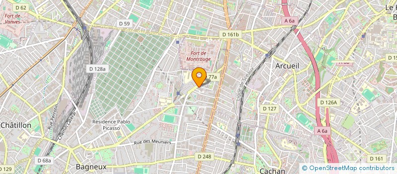 localisation de l'entreprise MADAME CATHY SAINT MARC  BAGNEUX