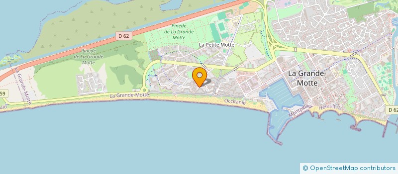 localisation de l'entreprise MADAME CATHY SARTORETTO  LA GRANDE-MOTTE